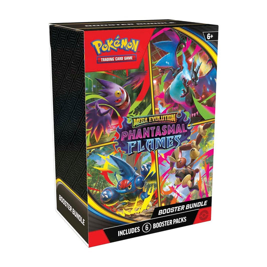 Pokémon TCG: Mega Evolution Phantasmal Flames Booster Bundle (6 Packs)